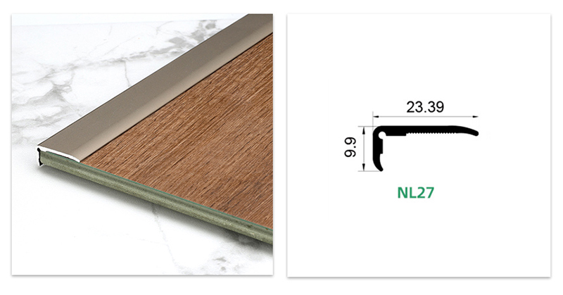 ربط حافة أرضية من الألومنيوم على شكل حرف L