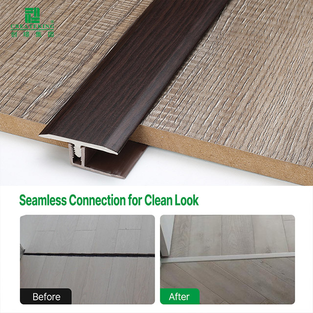 شرائط حواف أرضية على شكل حرف T PVC مقاس 40*12.6 مم