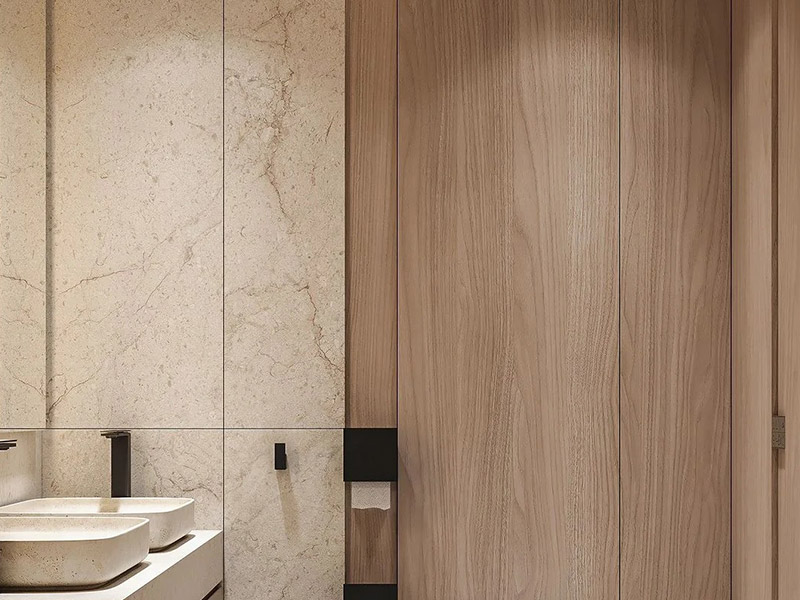 لوح رخام PVC في الحمام