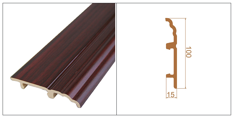 لوح تغطية بمشبك PVC 100*15 مم
