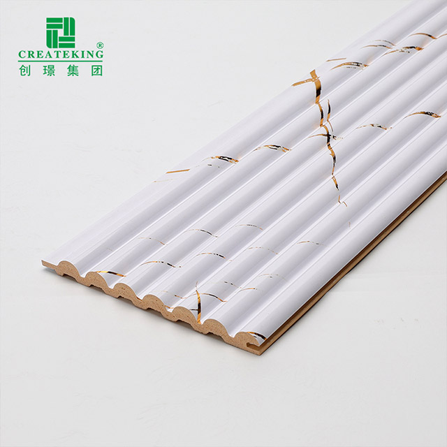 لوحة حائط صلبة نصف مستديرة بلمسة نهائية من الرخام الأبيض الذهبي مقاس 105.5*8.5 مم