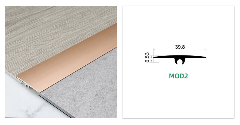 شريط انتقالي للأرضية من سبائك الألومنيوم