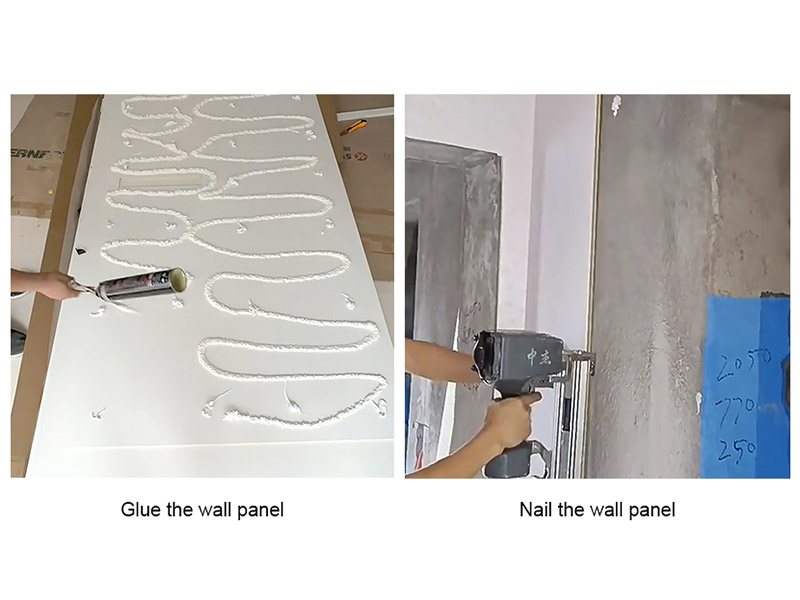 هل تقوم بلصق أو طلاء ألواح الحائط؟