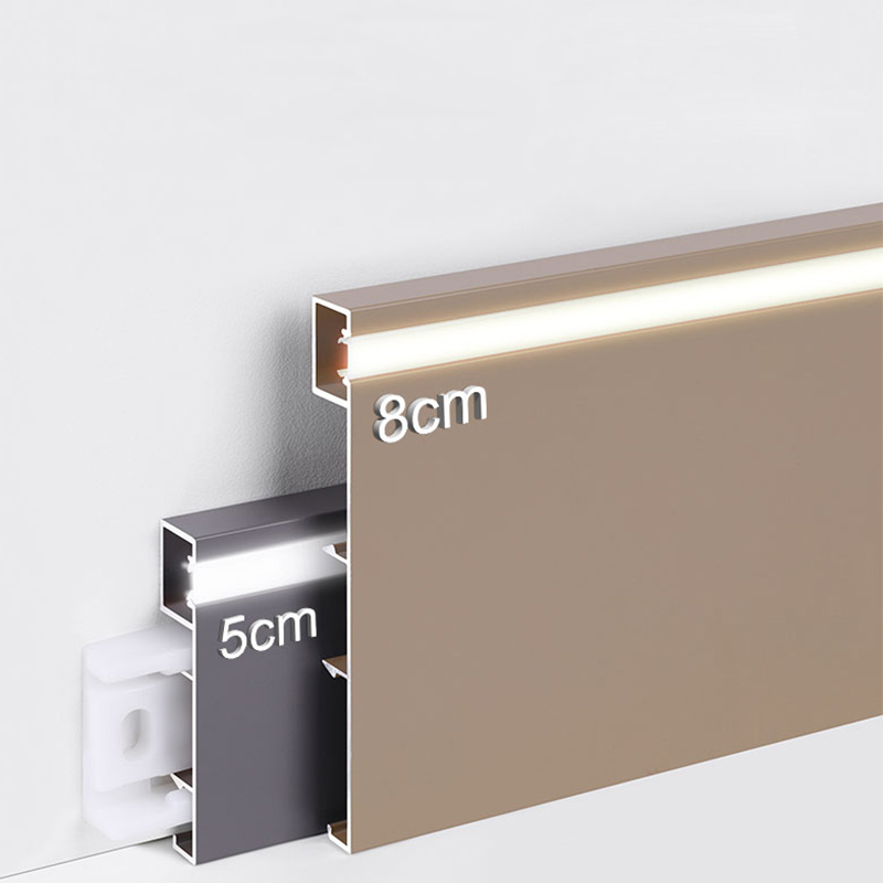 لوح تغطية من سبائك الألومنيوم LED مقاس 80*9 مم