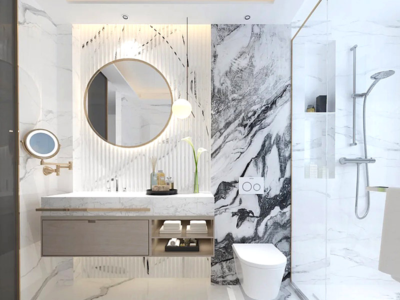 هل لوحة الحائط البلاستيكية جيدة للحمام؟