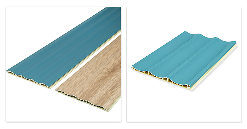 لوحات الحائط المجوفة على شكل موجة