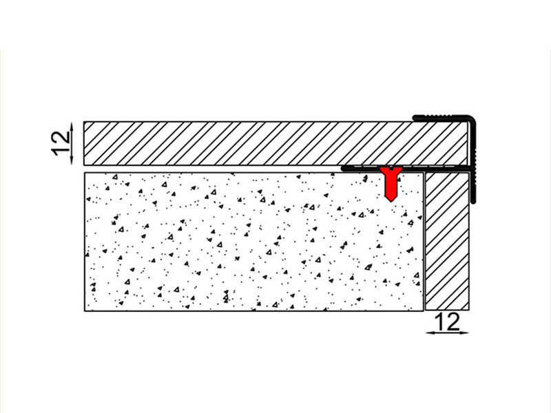 أسطح سلالم من الألومنيوم مضادة للانزلاق