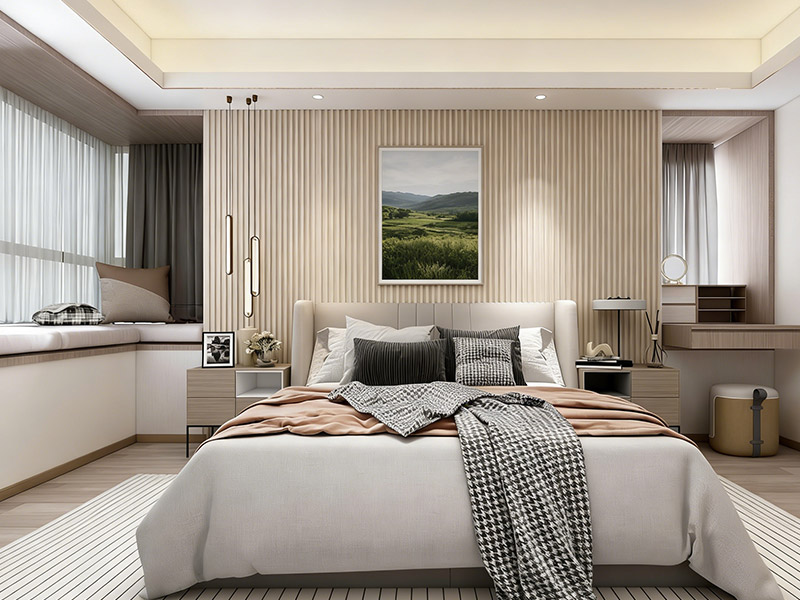 جدار اللوح الأمامي لغرفة النوم