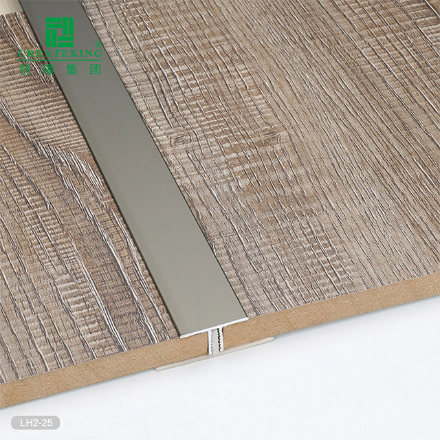 شريط انتقالي من الألومنيوم على شكل حرف T مقاس 12.8 × 24.8 مم