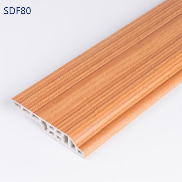 8 سنتيمتر مقاوم للماء الخشب الحبوب PVC تحسين المنزل التفاف board-SDF80