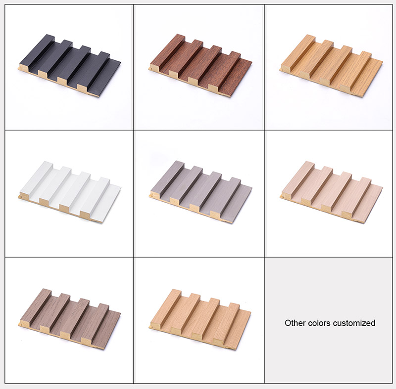 ألواح حائط صلبة مخددة صديقة للبيئة مقاس 159*16 مم 