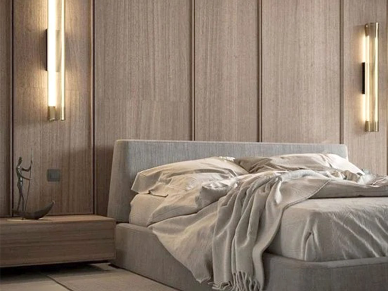 كيف يمكنك تغطية جدار خلف السرير؟