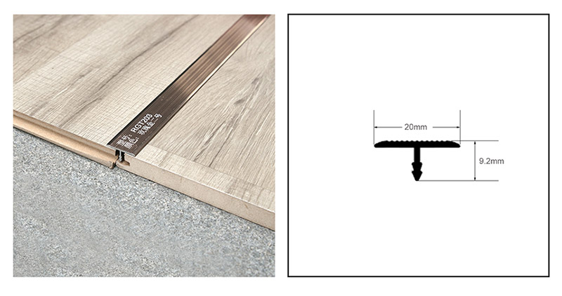 زخرفة من الألومنيوم على شكل حرف T