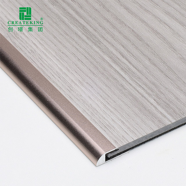 شريط حواف للأرضية على شكل حرف C باللون الذهبي الوردي مقاس 20 × 5.15 مم 