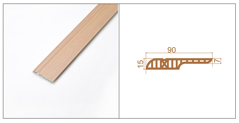 لوح حافة قلم رصاص PVC 90*17 مللي متر