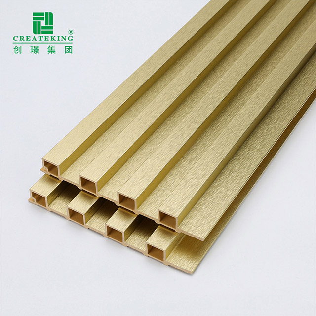 لوحة حائط مخددة ذهبية معدنية مقاس 155*17 مللي متر