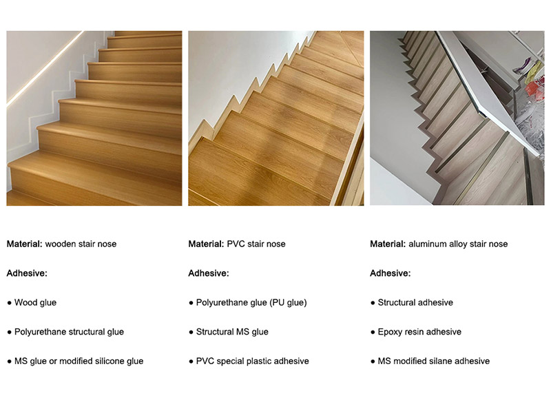 ما هو أفضل لاصق لأنف الدرج؟