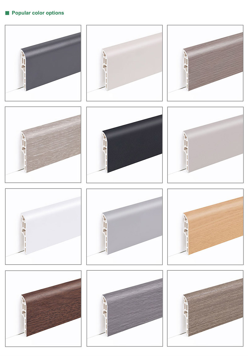 لوح حافة قلم رصاص PVC 60*13 مللي متر