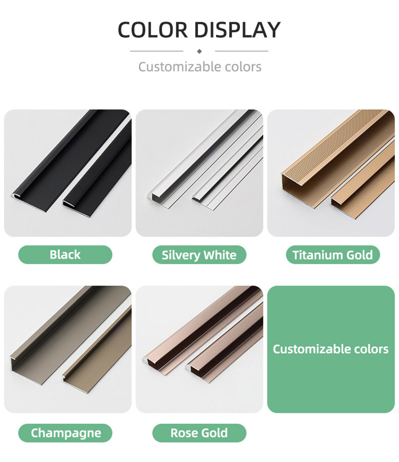 شريط حافة من سبائك الألومنيوم على شكل حرف C