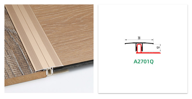 ملف انتقالي للأرضية من الألومنيوم مثبت بالبراغي