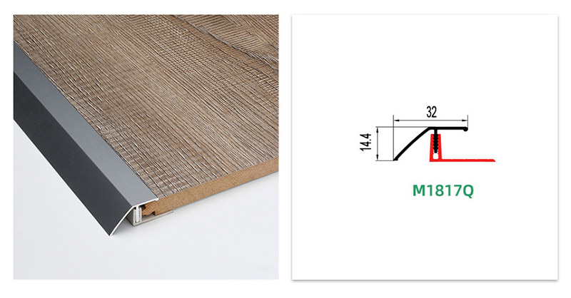 مخفض عتبة الأرضية من الألومنيوم
